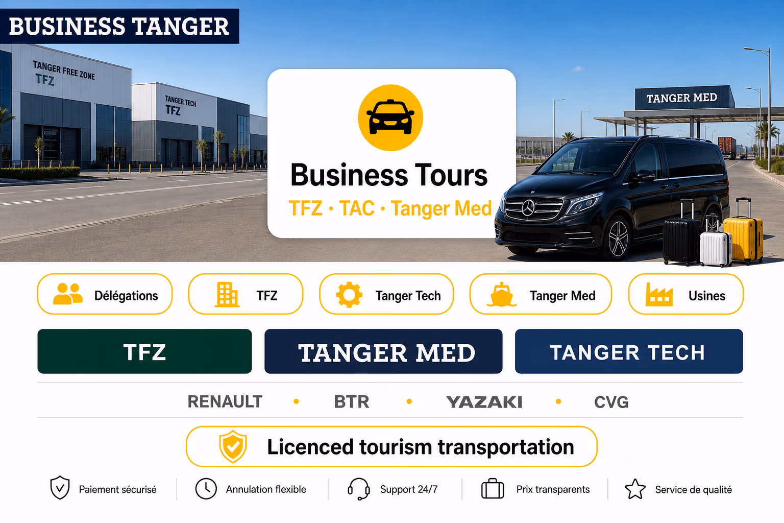 Business Tangier Tours — TFZ, Tanger Med et Tanger Tech avec Northy